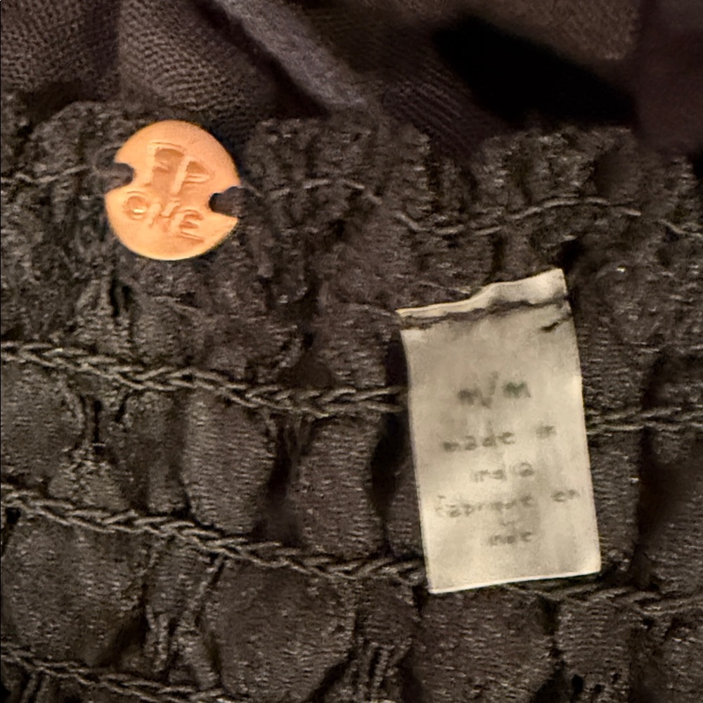 Free People Adella Maxi Slip Dress Black size Medium - Picture 9 of 9